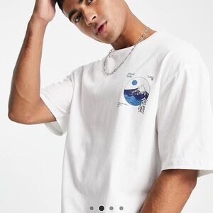 Jack and Jones White Graphic Tee